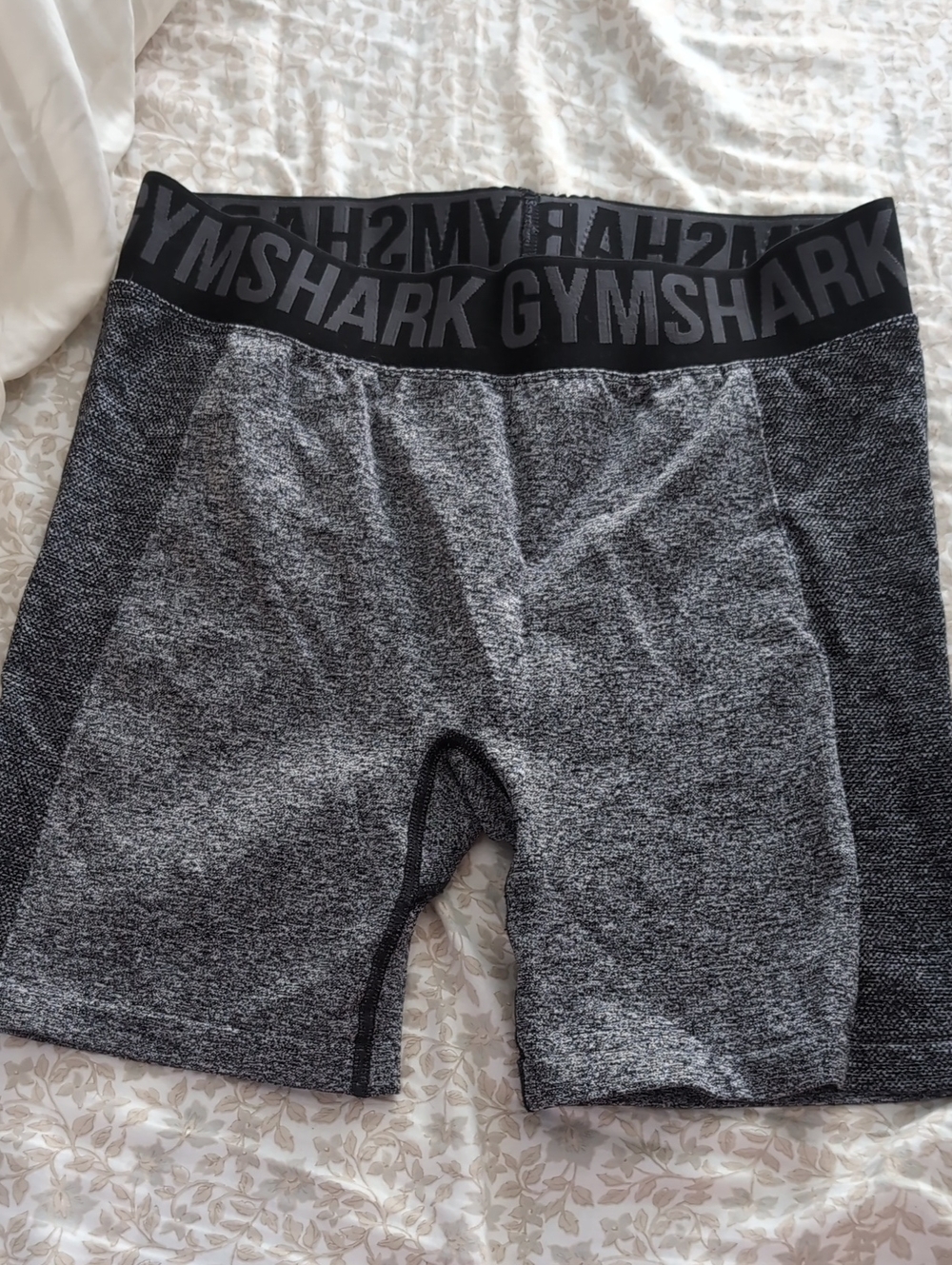 Gymshark Womens Black & Gray Athletic Shorts